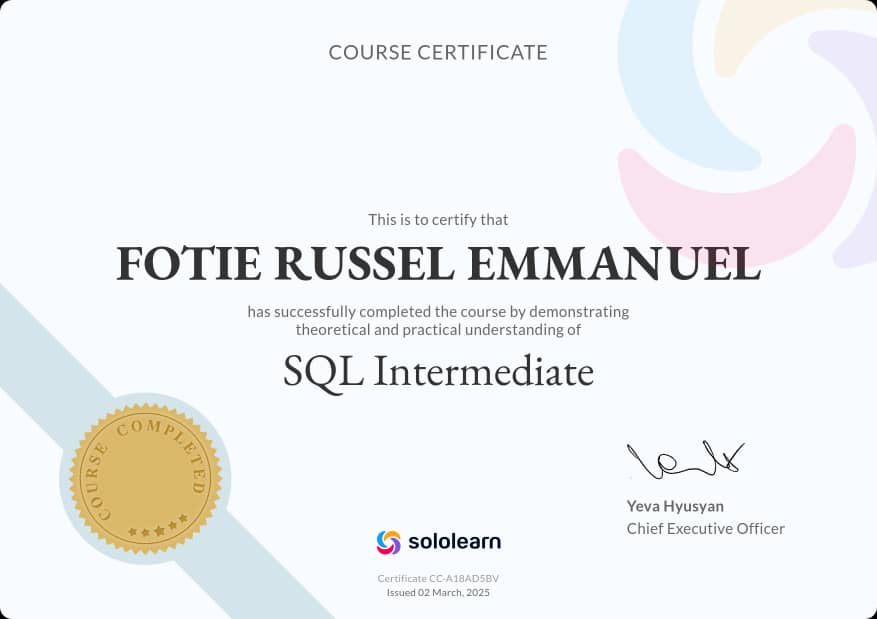 Certification SQL